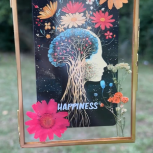 Pressed Flower Art Frame | Happiness