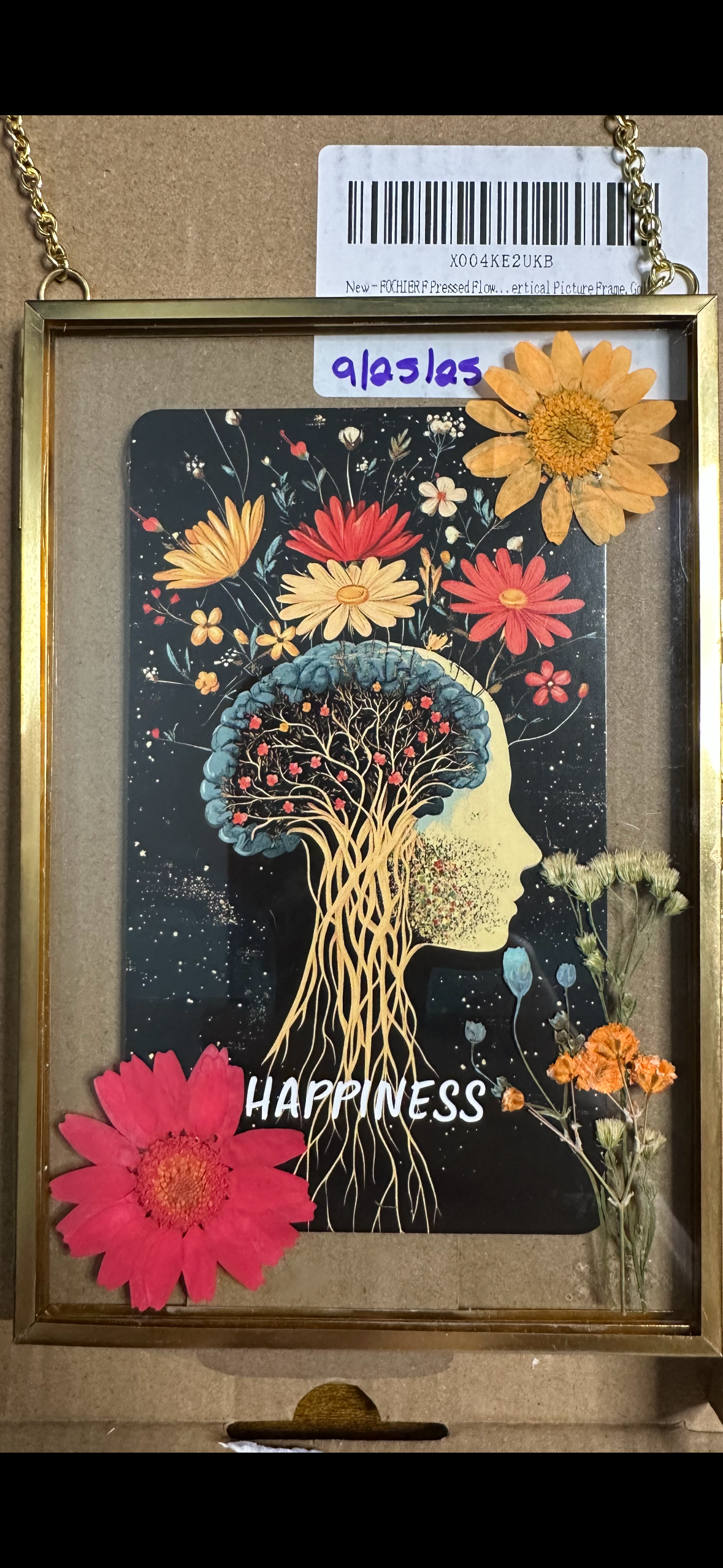 Pressed Flower Art Frame | Happiness - Image 4